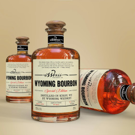 Bourbon Whiskey label