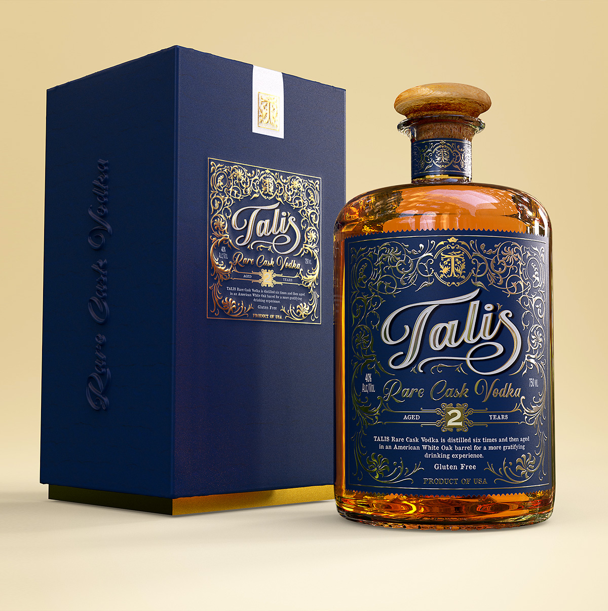 Talis Rare Cask Vodka label